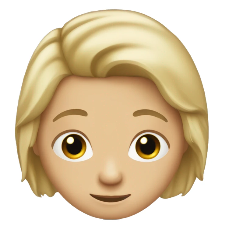 White person with dirty blond hair sticker