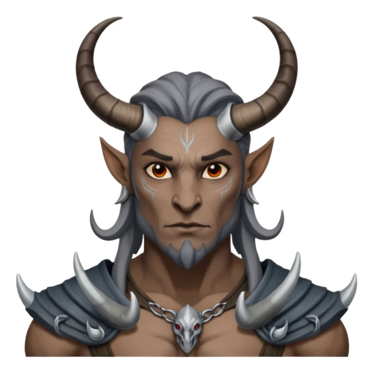 ESO male daedra, gray skin sticker