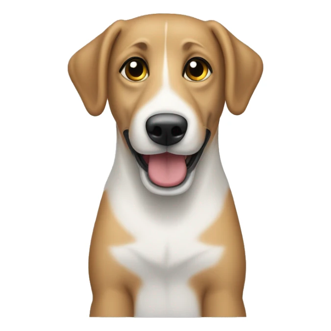 braun weißer italienischer wasserhund  sticker