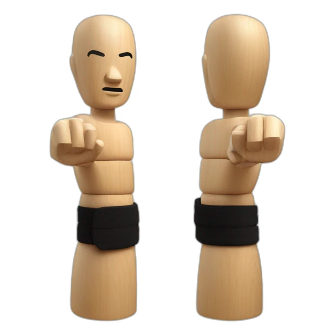 Wing Chun wooden dummy sticker