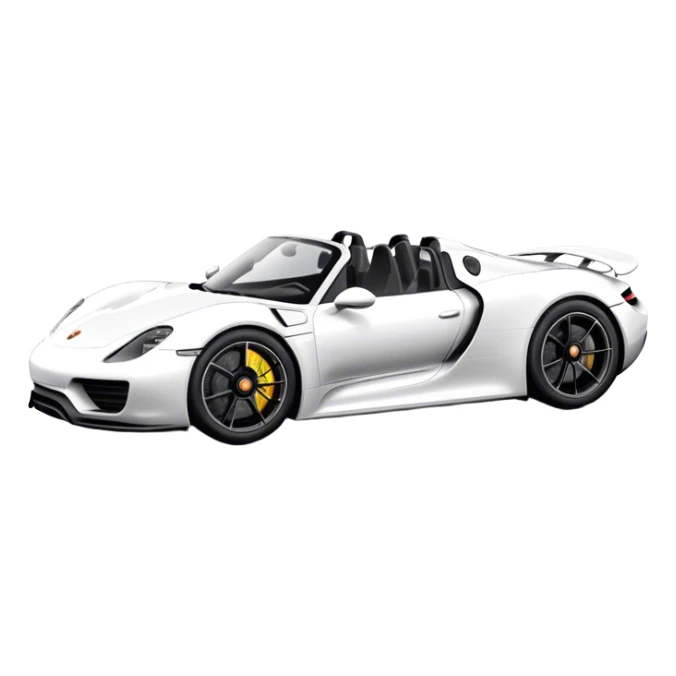 Porsche 918 Spyder - Porsche (Model Year: 2021) (Iconic colour: White) sticker