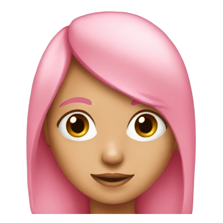 Girl having pink sticker