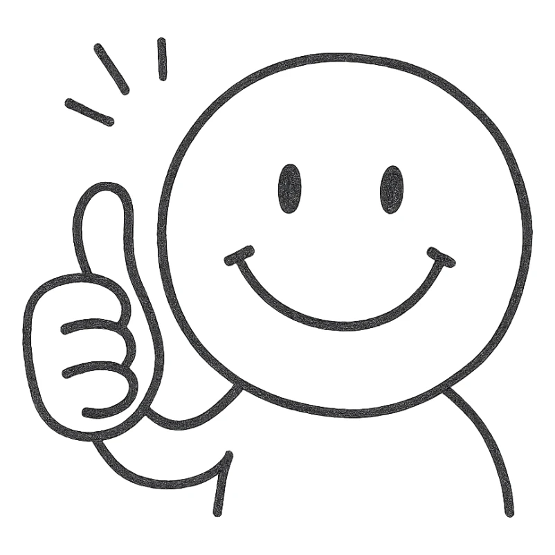 very simple motivational emoji, easy to redraw, hand-drawn look, no color sticker