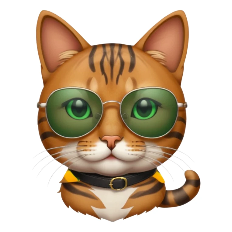 Cat wearing sunglasses sticker