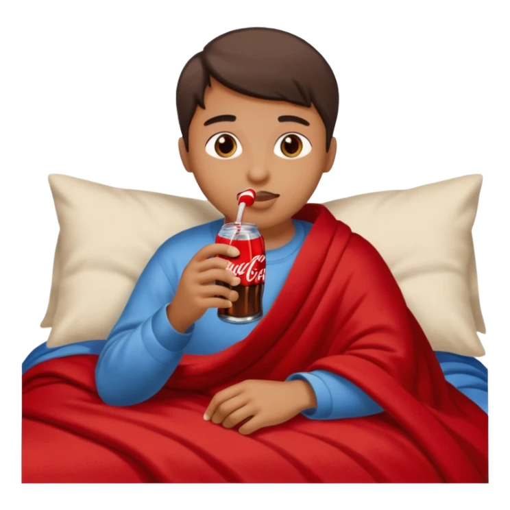 As una persona tomando coca el cama sticker