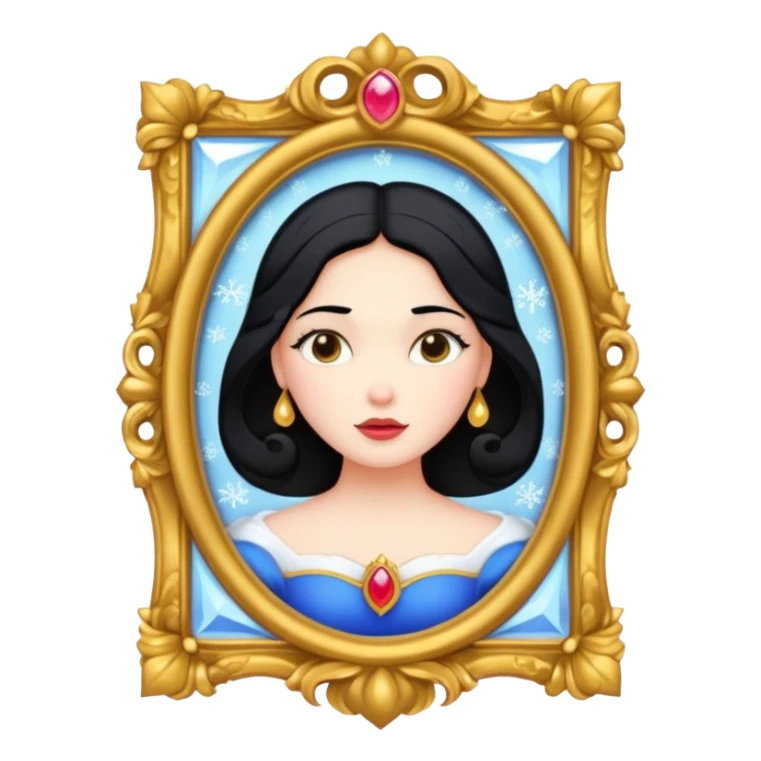 magic mirror on the wall of snow white. sticker
