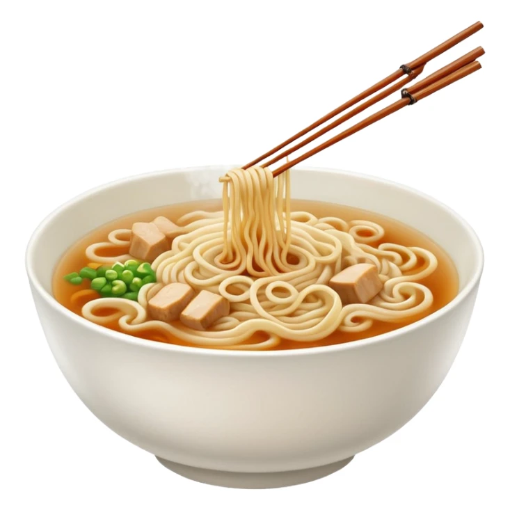 single bowl of noodles for one person sticker
