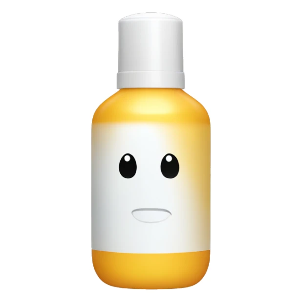 little facial sunscreen bottle sticker