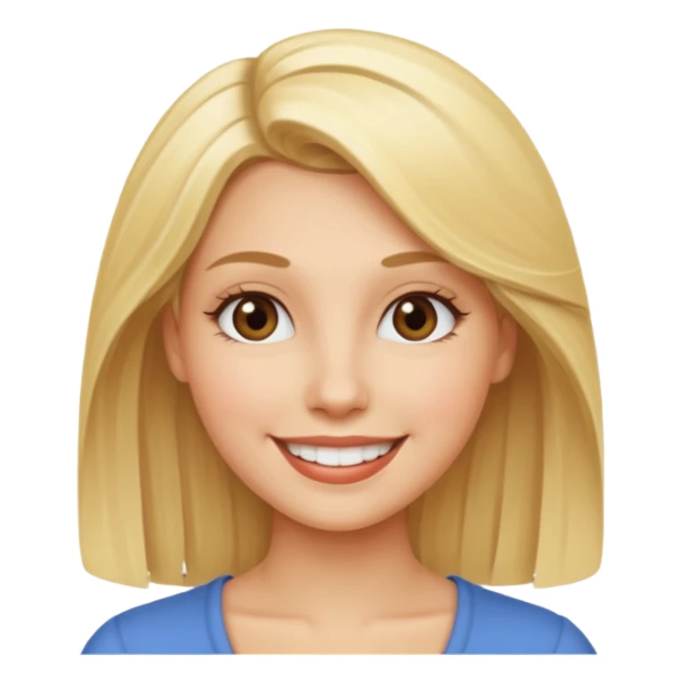 a beauty blonde woman sticker