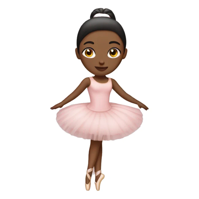ballet lady with pair skin wearing soft pink dress  sticker