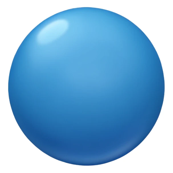blue bouncy ball sticker