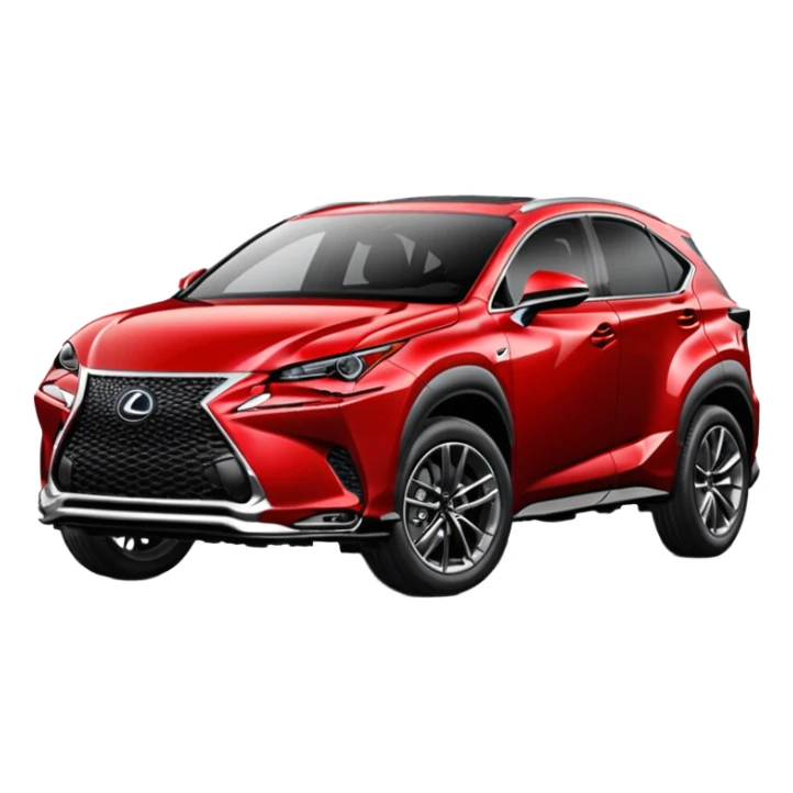 Red 2024 Lexus NX f-sport sticker