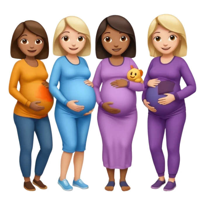 a group of Pregnant women  sticker