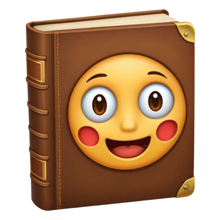 a book with the emotion of embarrassment sticker
