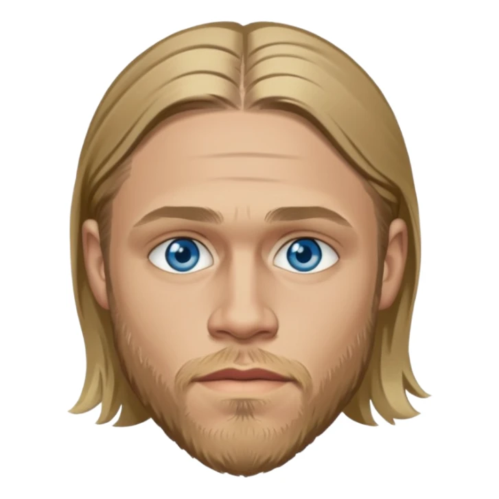 Charlie Hunnam with blue eyes sticker