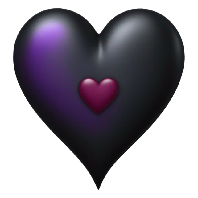 black gothic heart with burgundy or purple  sticker
