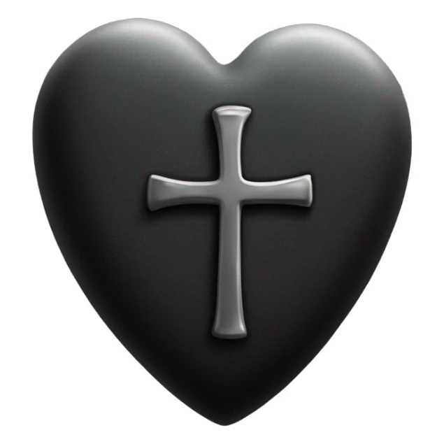 a black grave with the letters RIP on a silver heart sticker