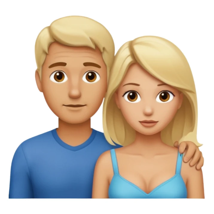 Blonde woman doggy style intercourse with man sticker