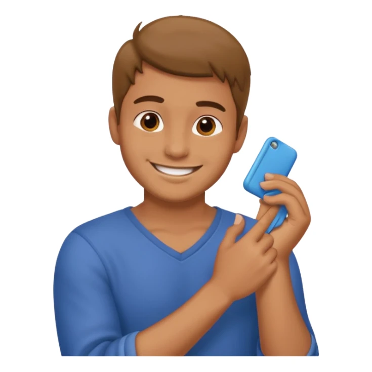 Emoji of a guy dusting off his shoulder with his hand sticker