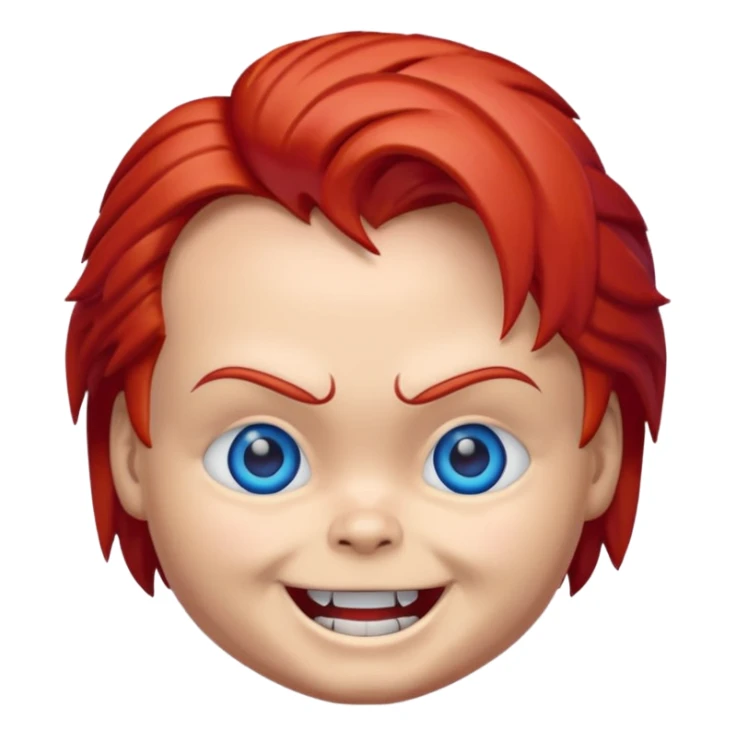 Un emojin de chuky sticker