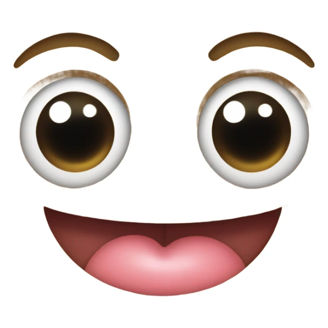 Heart eyes with tongue out sticker