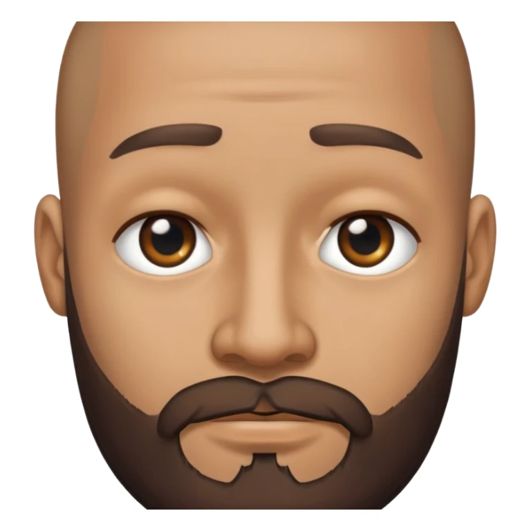 brown male with beard, black eye, no hair sticker