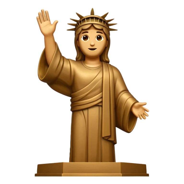 Cristo Redentor, Rio de Janeiro, emoji style sticker