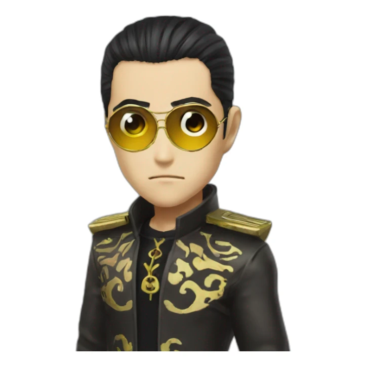 majima goro eyepatch on eye emoji sticker