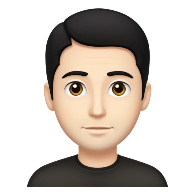 white guy with black hair who is jewish sticker