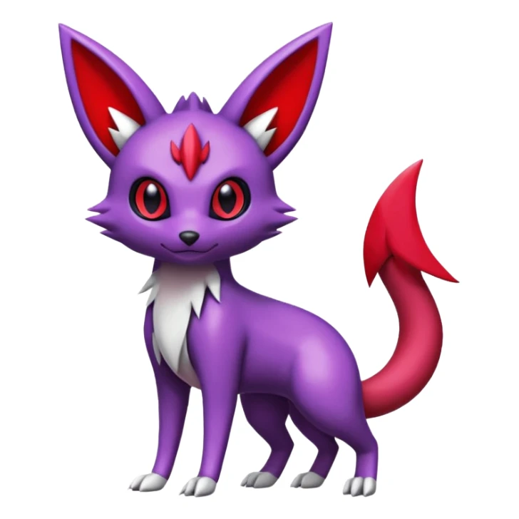 Sneasel-Zangoose-Genesect-Umbreon-fusion-hybrid, full body sticker