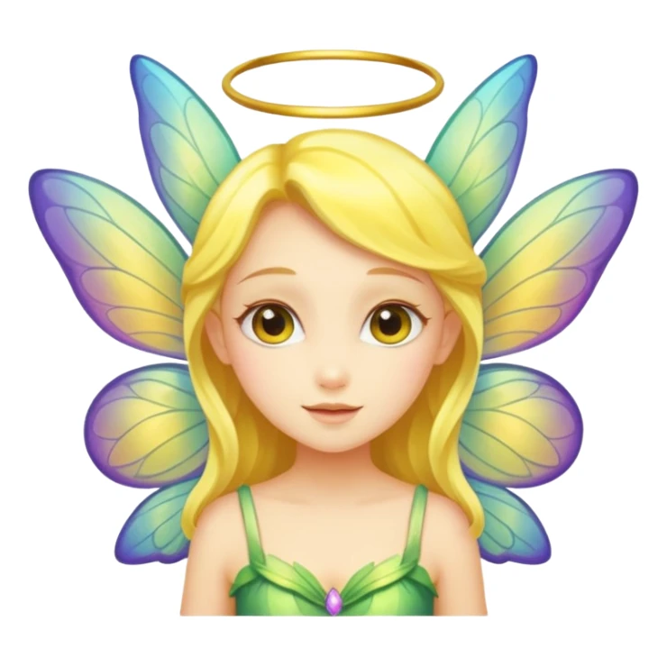 Cute Yellow skin fairy sticker
