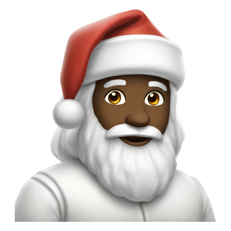 aesthetic white santa claus sticker