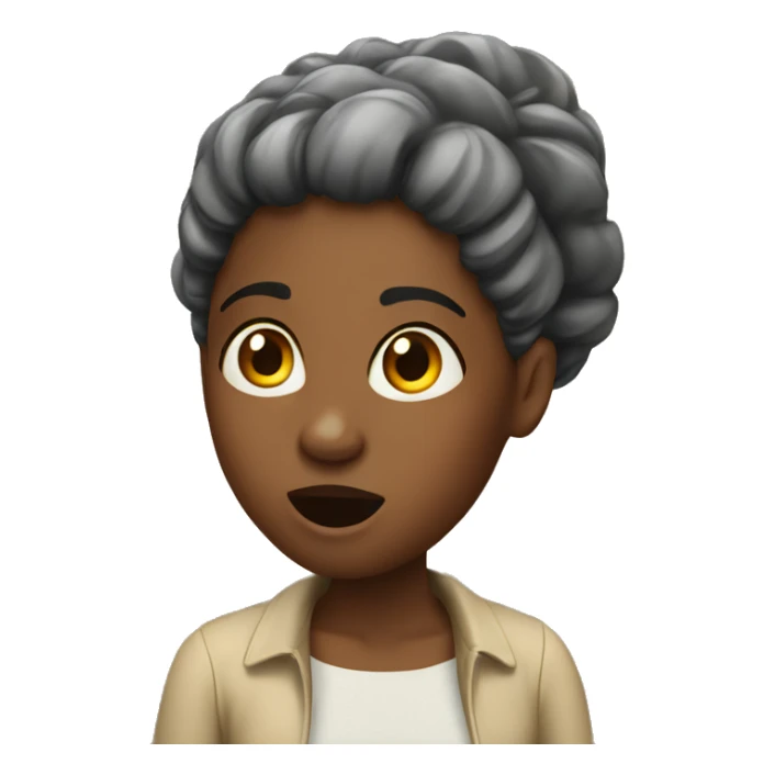Black women surprised sticker