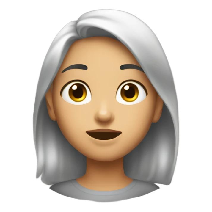 Draw a girl saying “GLO” sticker