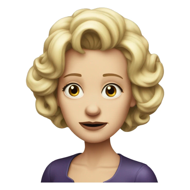 photorealistic Ursula von der Leyenl sad sticker