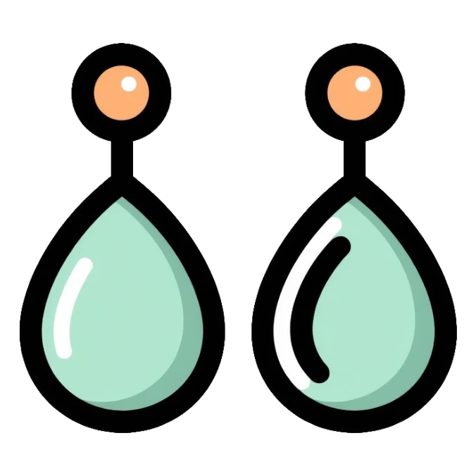 earrings sticker