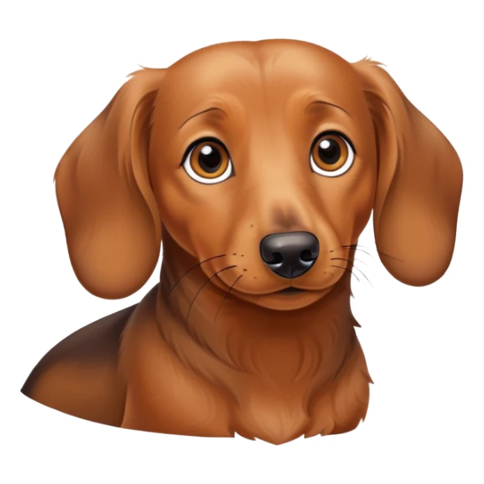 Tan dachshund named Rosie sticker