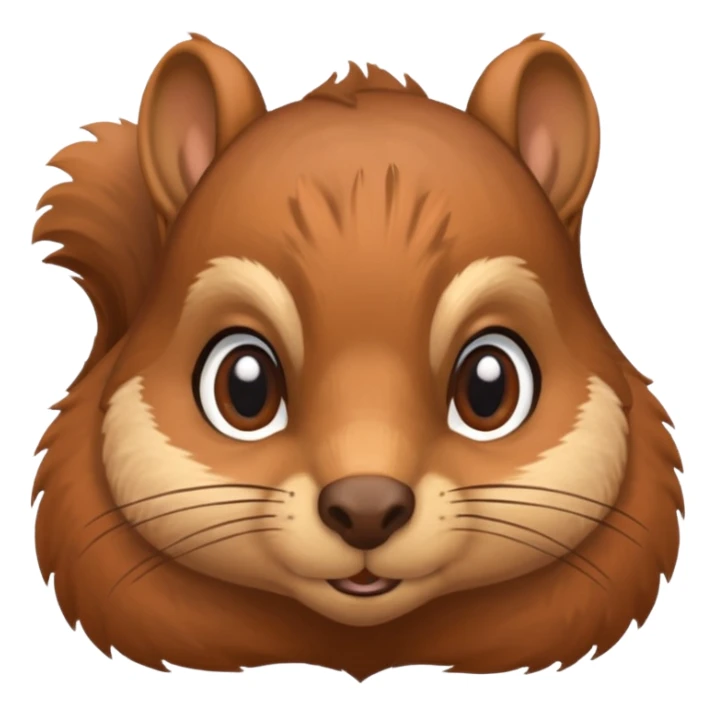 écureuil en train de réfléchir, un sourcil levé, air songeur sticker