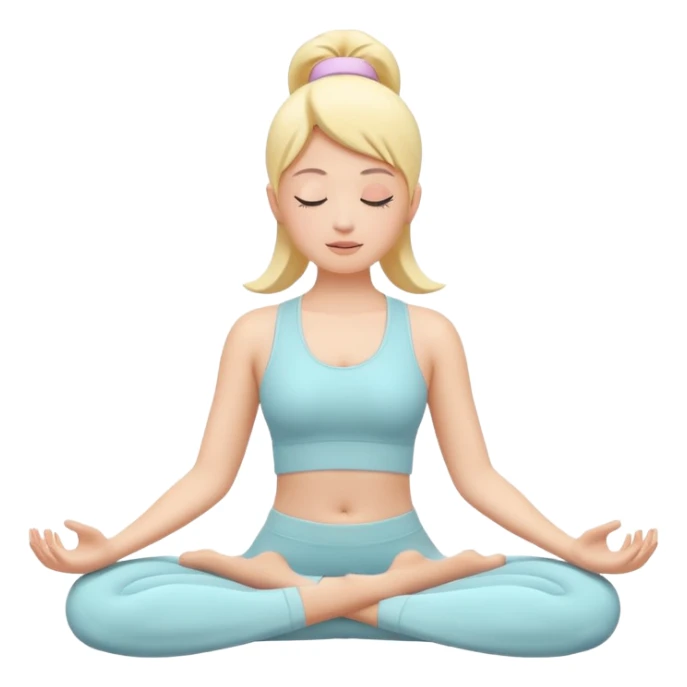 Yoga Breathing 3d Icon with color of A781F3
Make it light colro  sticker