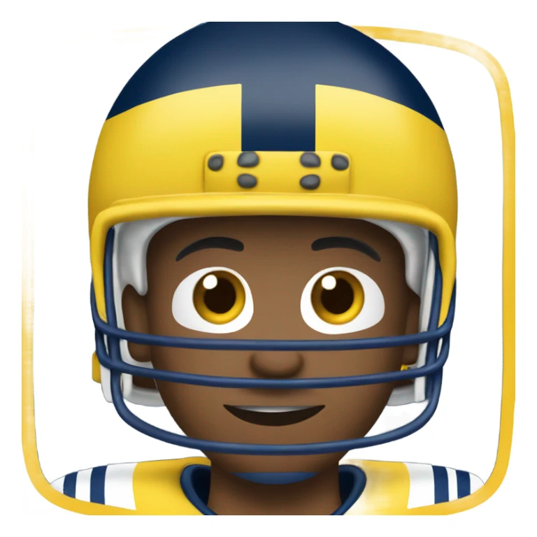 Michigan football fan sticker