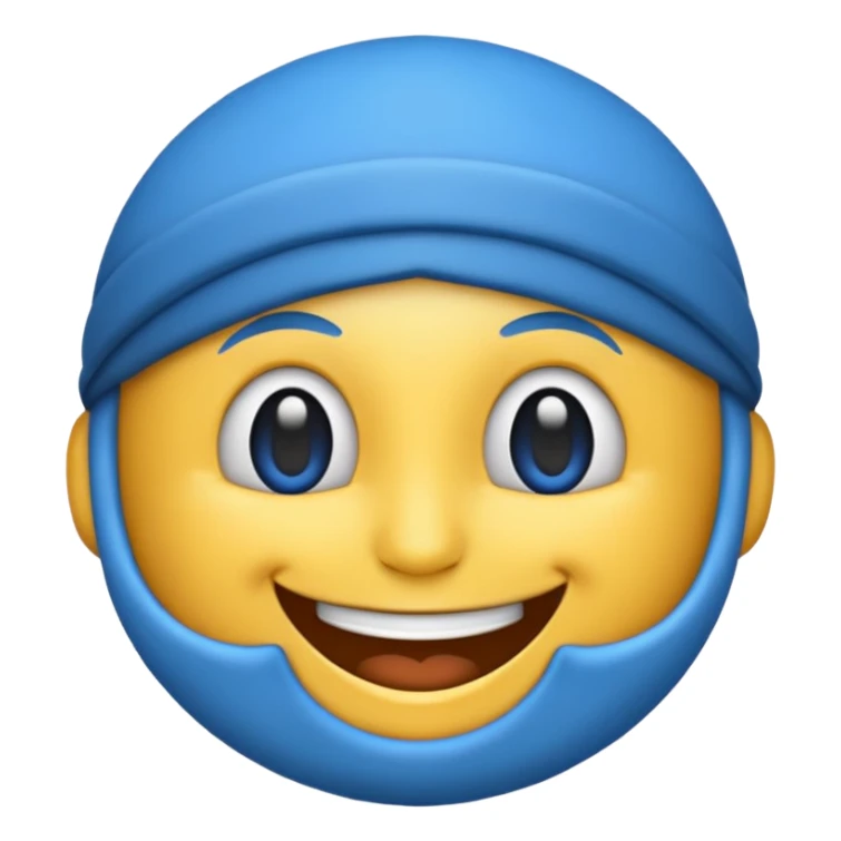 خفن  اموجی برای ادیت آبی sticker