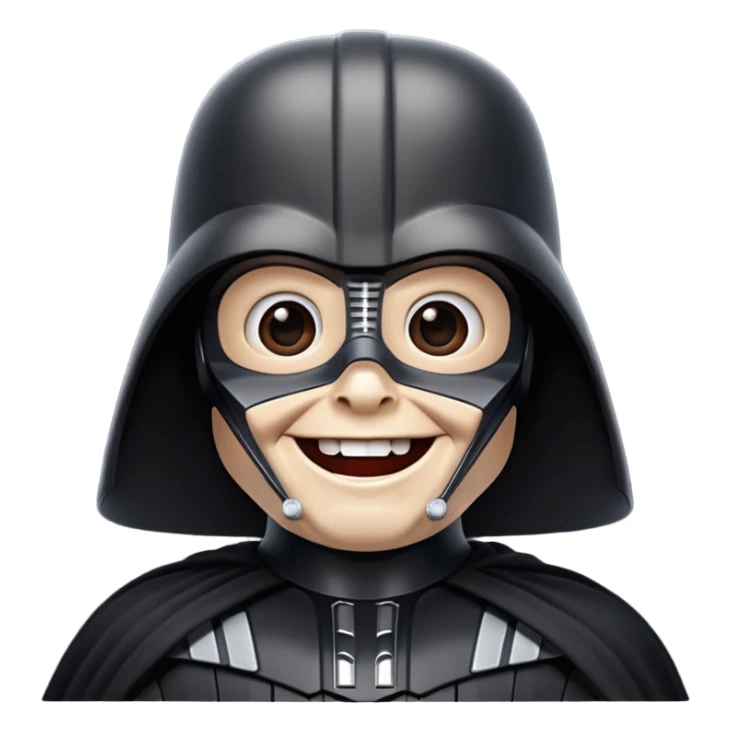 Darth Vader emoji celebrates happy  sticker