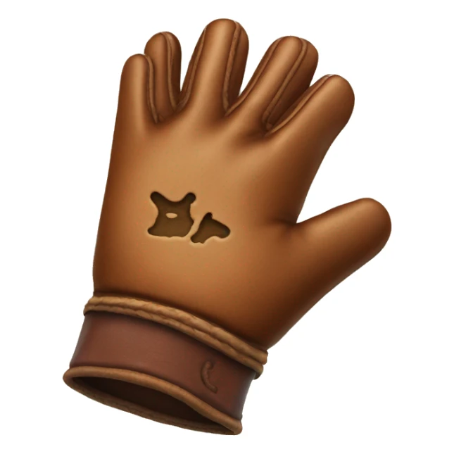 leatherd glove for role player gamer  sticker