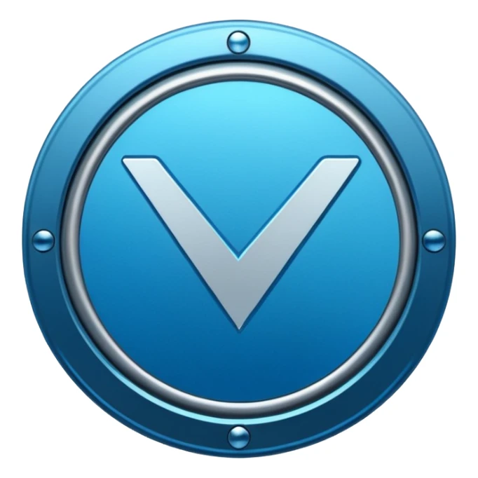 A blue tick ✅ verification badge with a rough outer body for my tiktok account sticker