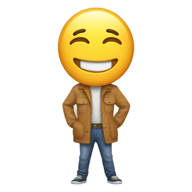 An emoji of a happy crisp  sticker