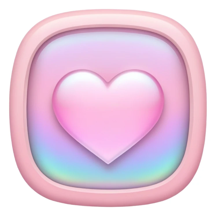 Iridescent pastel pink romantic formal elegant sophisticated cultured neat pretty beautiful nifty app icon sticker