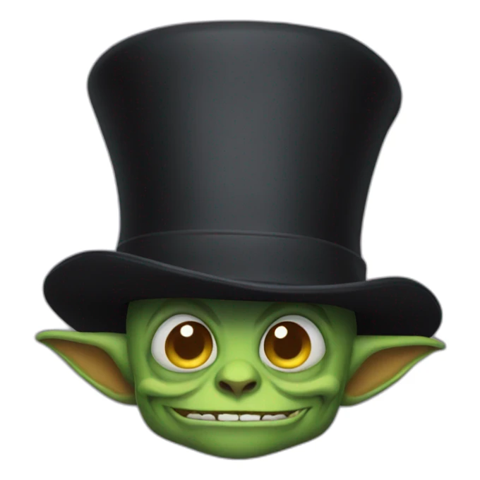 goblin top hat sticker