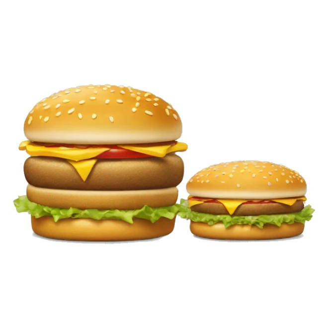 Mcdonalds Big Mac with no big mac words on it sticker