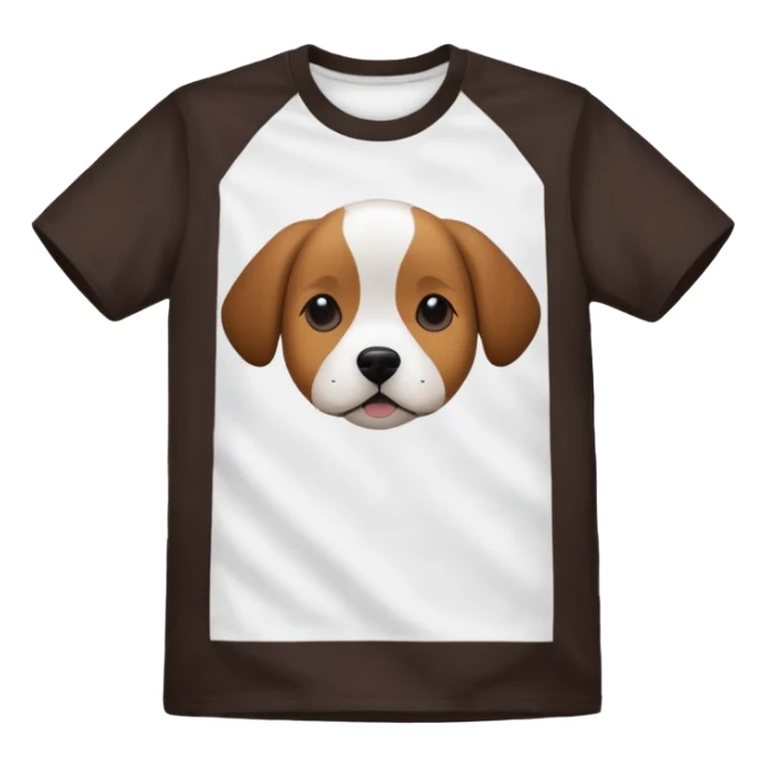 t-shirt with dog on front sticker
