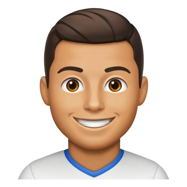 Cristiano Ronaldo inspired emoji, celebrating sticker